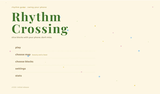 rhythm crossing dashboard screenshot